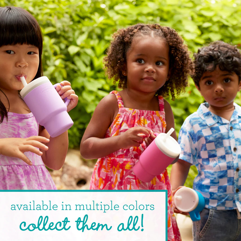 Mi Primer Vaso Tumbler 9oz Silicona - Naranja Creamsicle