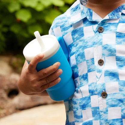 Mi Primer Vaso Tumbler 9oz Silicona - Azul Oceano