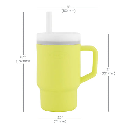 Mi Primer Vaso Tumbler 9oz Silicona - Amarillo Citrus