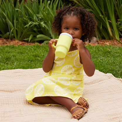 Mi Primer Vaso Tumbler 9oz Silicona - Amarillo Citrus