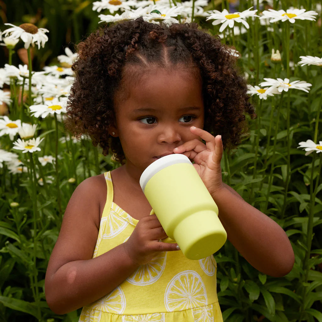 Mi Primer Vaso Tumbler 9oz Silicona - Amarillo Citrus