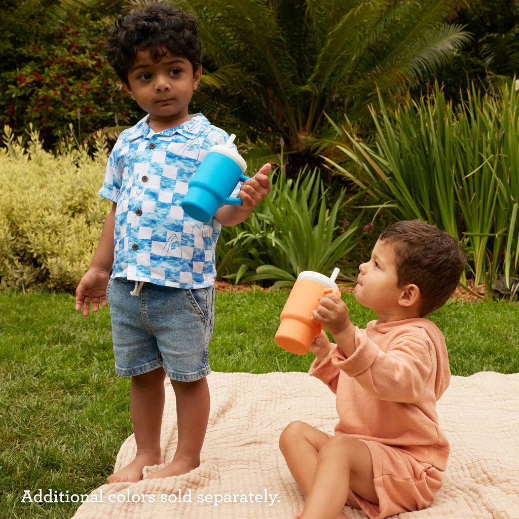Mi Primer Vaso Tumbler 9oz Silicona - Naranja Creamsicle