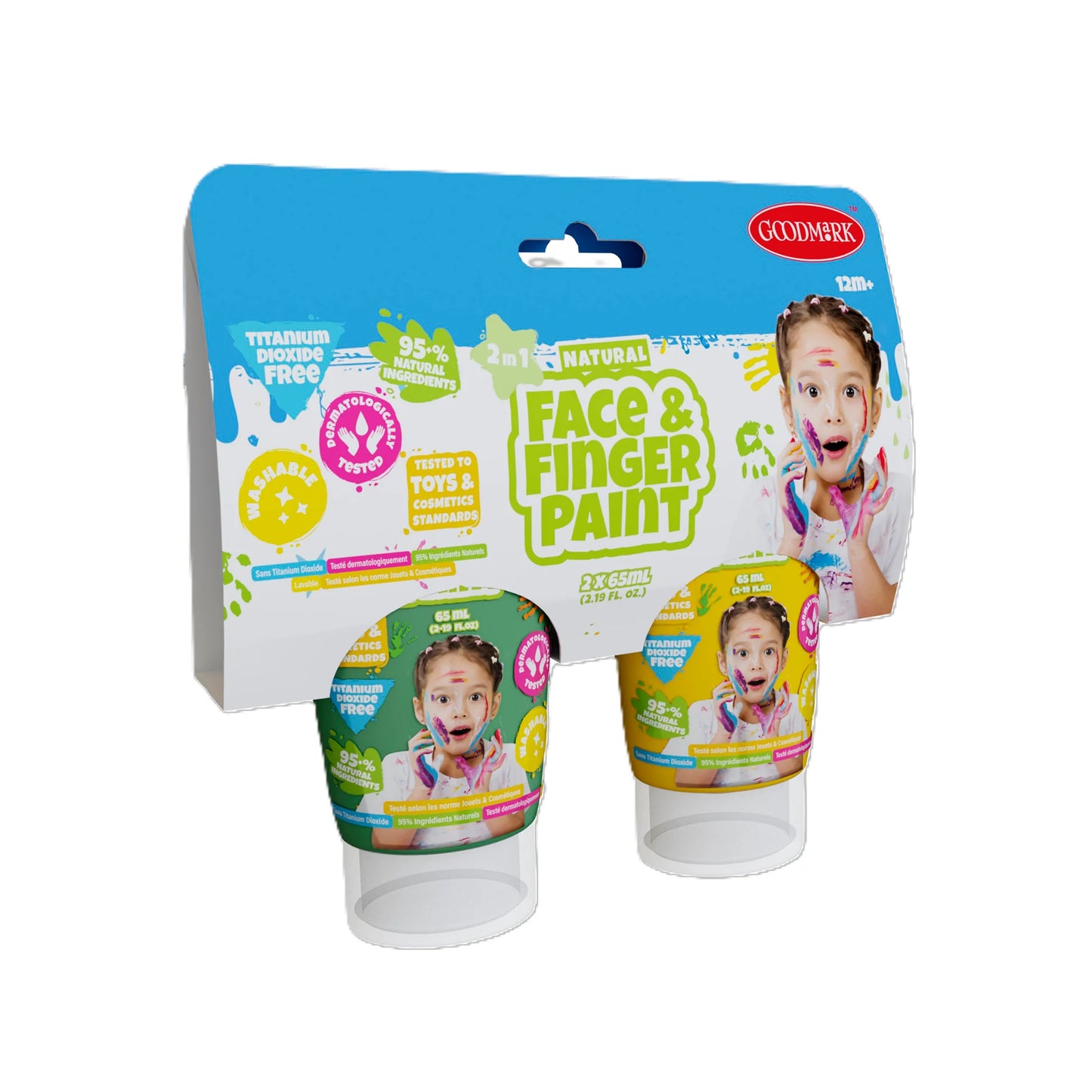 Natural Face & Finger Paint - 2.3oz - 2 Pack - Disp. Aprox. 13 de mayo 2026