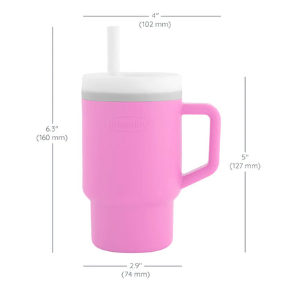 Mi Primer Vaso Tumbler 9oz Silicona - Rosado Cotton Candy