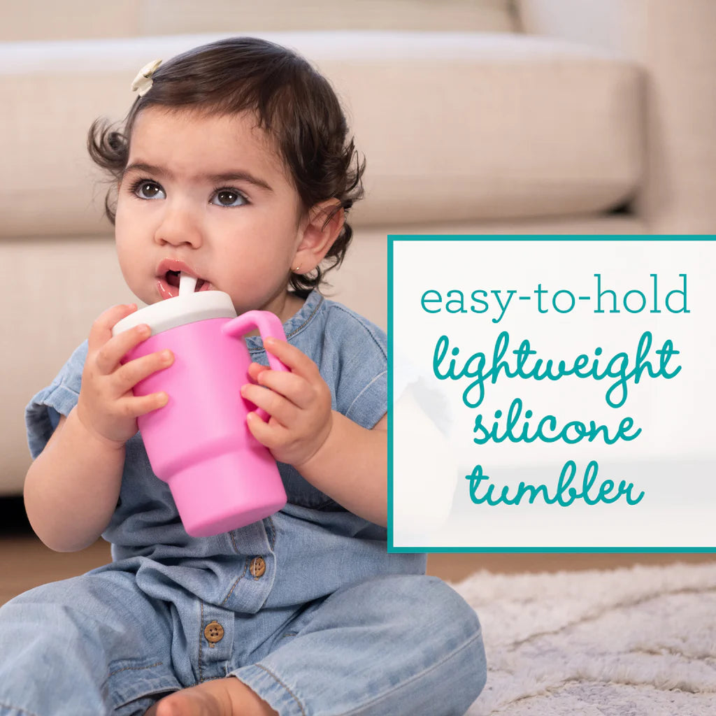 Mi Primer Vaso Tumbler 9oz Silicona - Rosado Cotton Candy