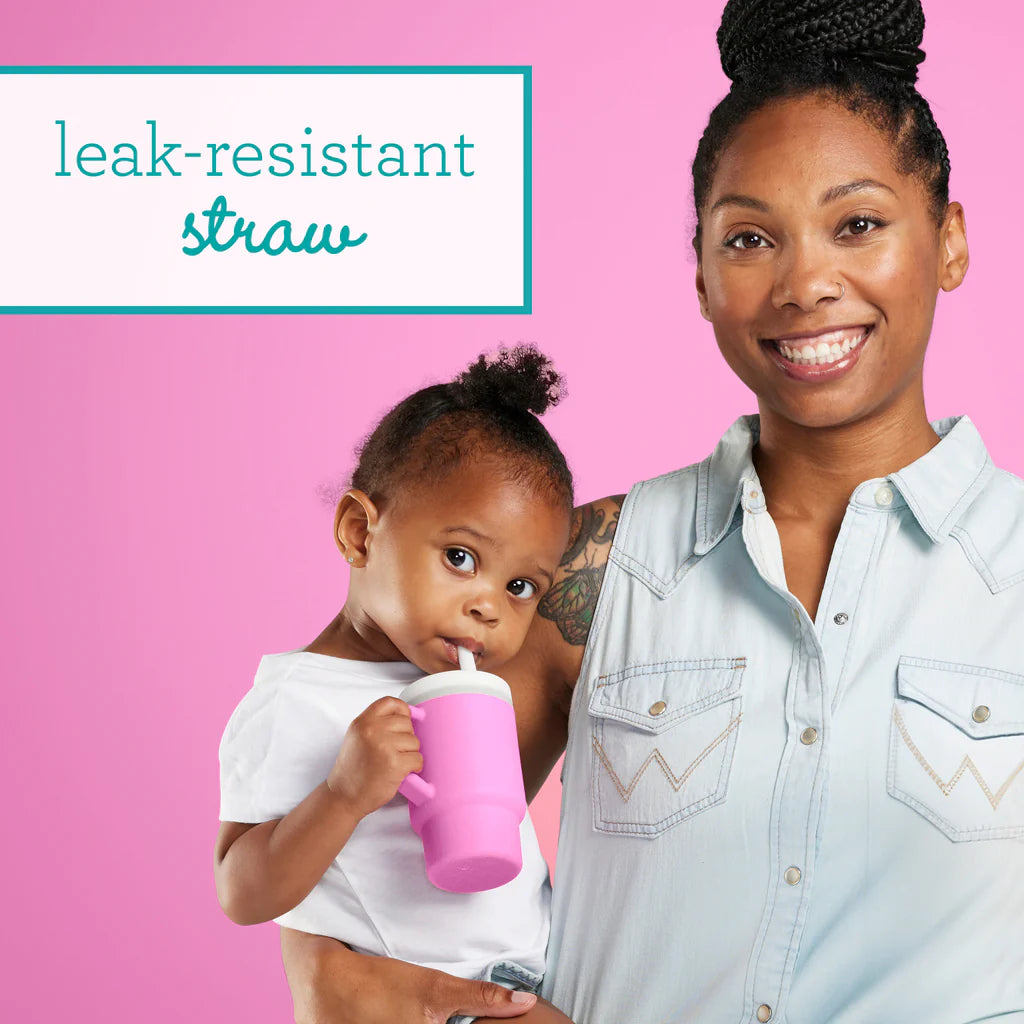 Mi Primer Vaso Tumbler 9oz Silicona - Rosado Cotton Candy