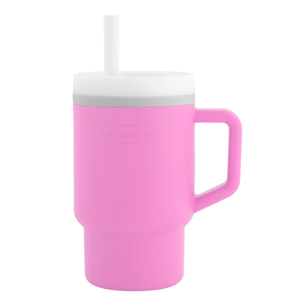 Mi Primer Vaso Tumbler 9oz Silicona - Rosado Cotton Candy
