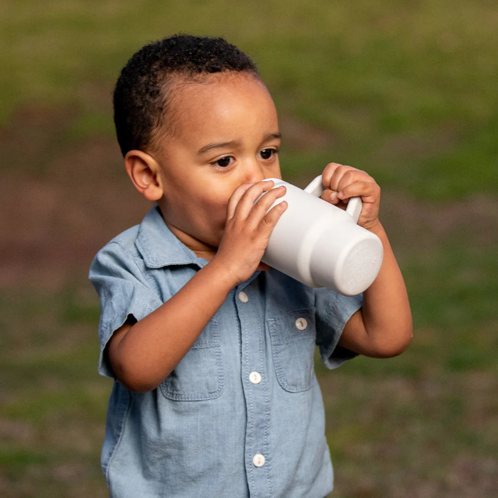 Mi Primer Vaso Tumbler 9oz Silicona - Blanco Cream