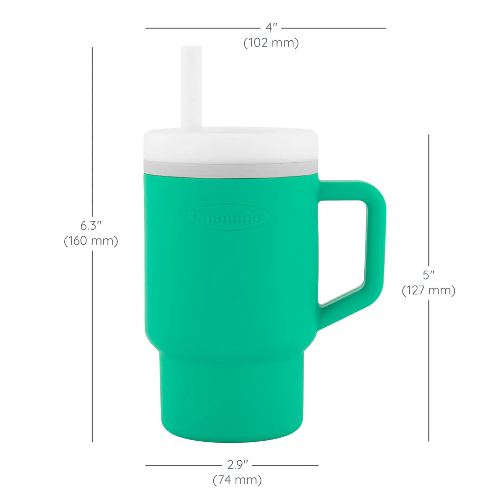 Mi Primer Vaso Tumbler 9oz Silicona - Verde Alpine
