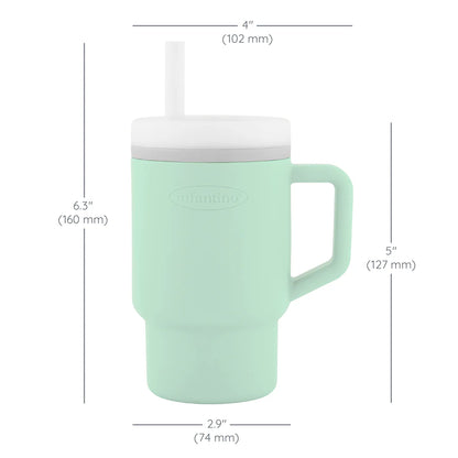 Mi Primer Vaso Tumbler 9oz Silicona - Cool Mint Verde Menta