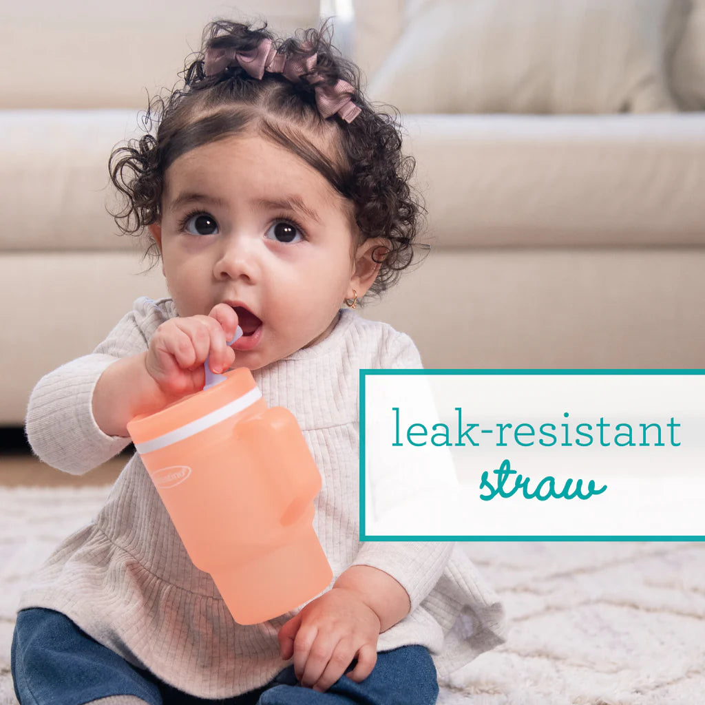 Mi Primer Vaso Tumbler 10oz - Cherry Blossom Naranja