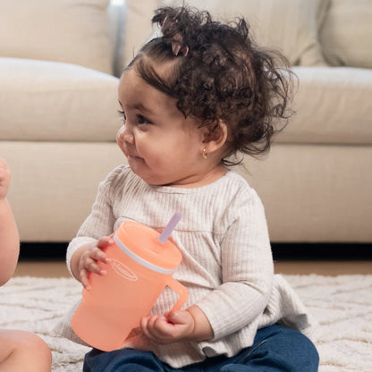 Mi Primer Vaso Tumbler 10oz - Cherry Blossom Naranja