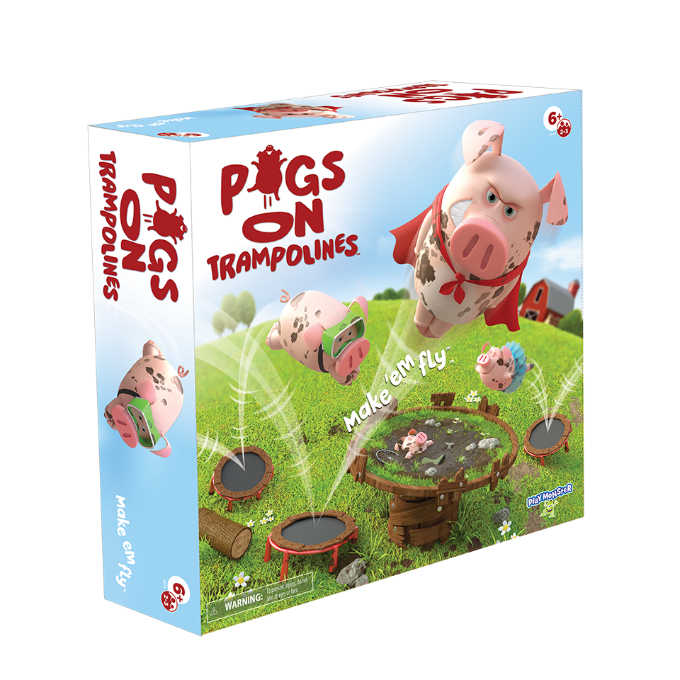 Pigs on Trampolines - Cerditos en Trampolines