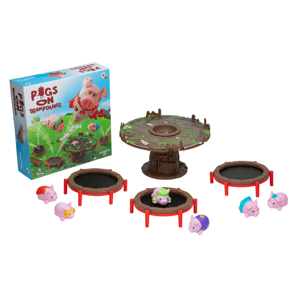 Pigs on Trampolines - Cerditos en Trampolines