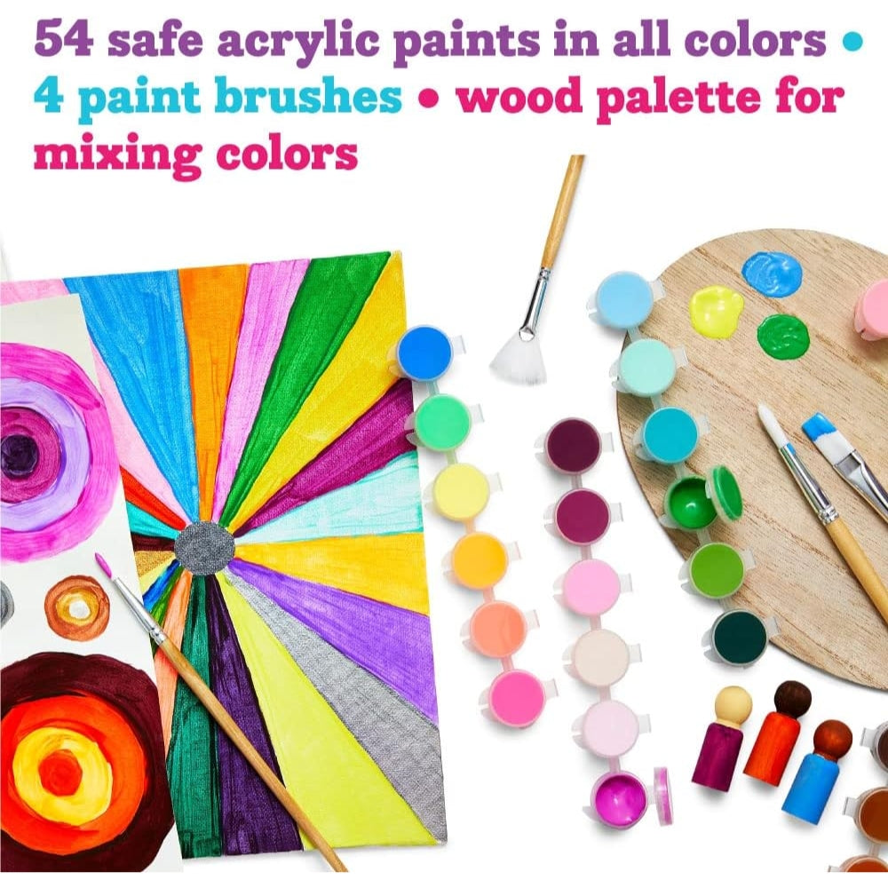 Juego de pintura acrílica - Paleta de 54 colores