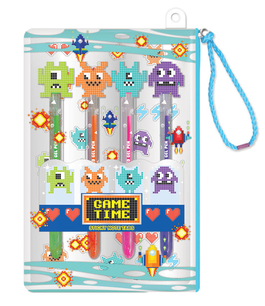 Set de 4 Plumas de Gel de Mounstritos