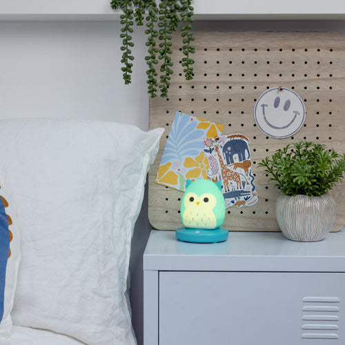 Lamparita Mood Light de Squishmallows Winston el Buho
