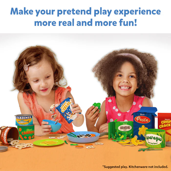 Grocery Set With Play Food - Set de 100+ Piezas Comida, Envases, y Más!