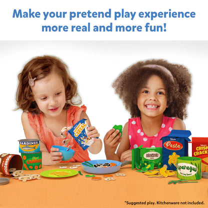 Grocery Set With Play Food - Set de 100+ Piezas Comida, Envases, y Más!