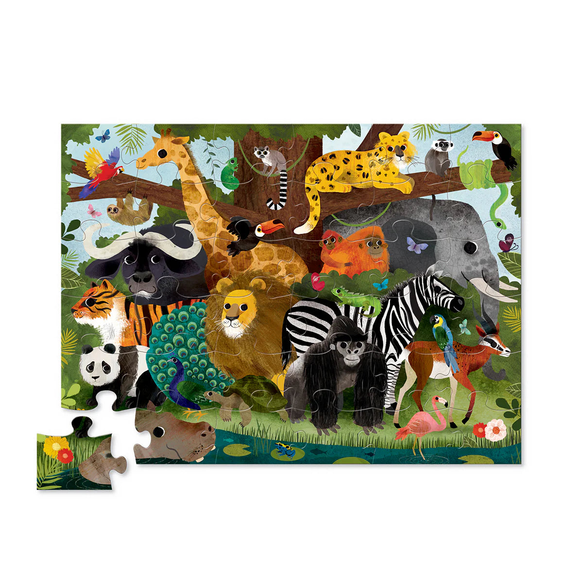 36-pc Floor Puzzle - Jungle Friends