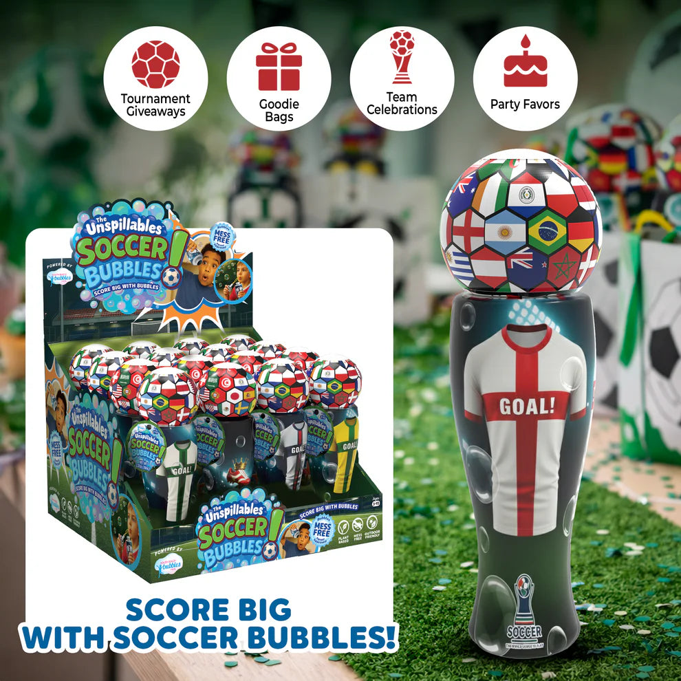 The Unspillables Soccer Bubbles - Burbujas de Soccer que no se Riegan - Disp. Aprox. 11 de Mayo 2026