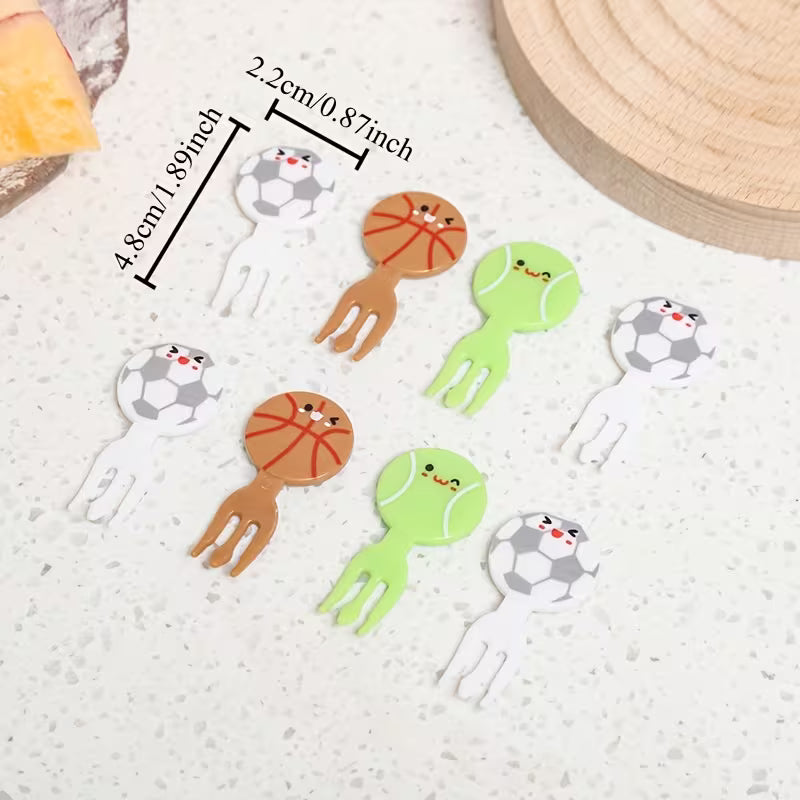 Pinchos decorativos con temática deportiva