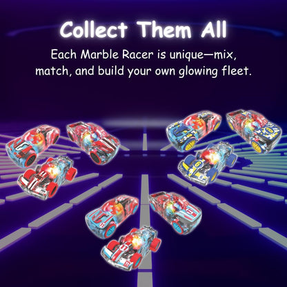 Marble Racer - Carritos Corredores de Canicas - Rojo/Negro