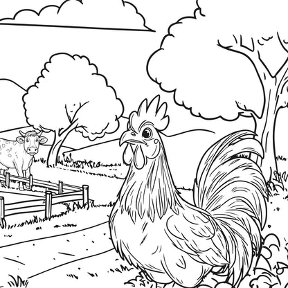 Farm Friends XXL Coloring Book - Libro de Pintar XXL Animales Granja