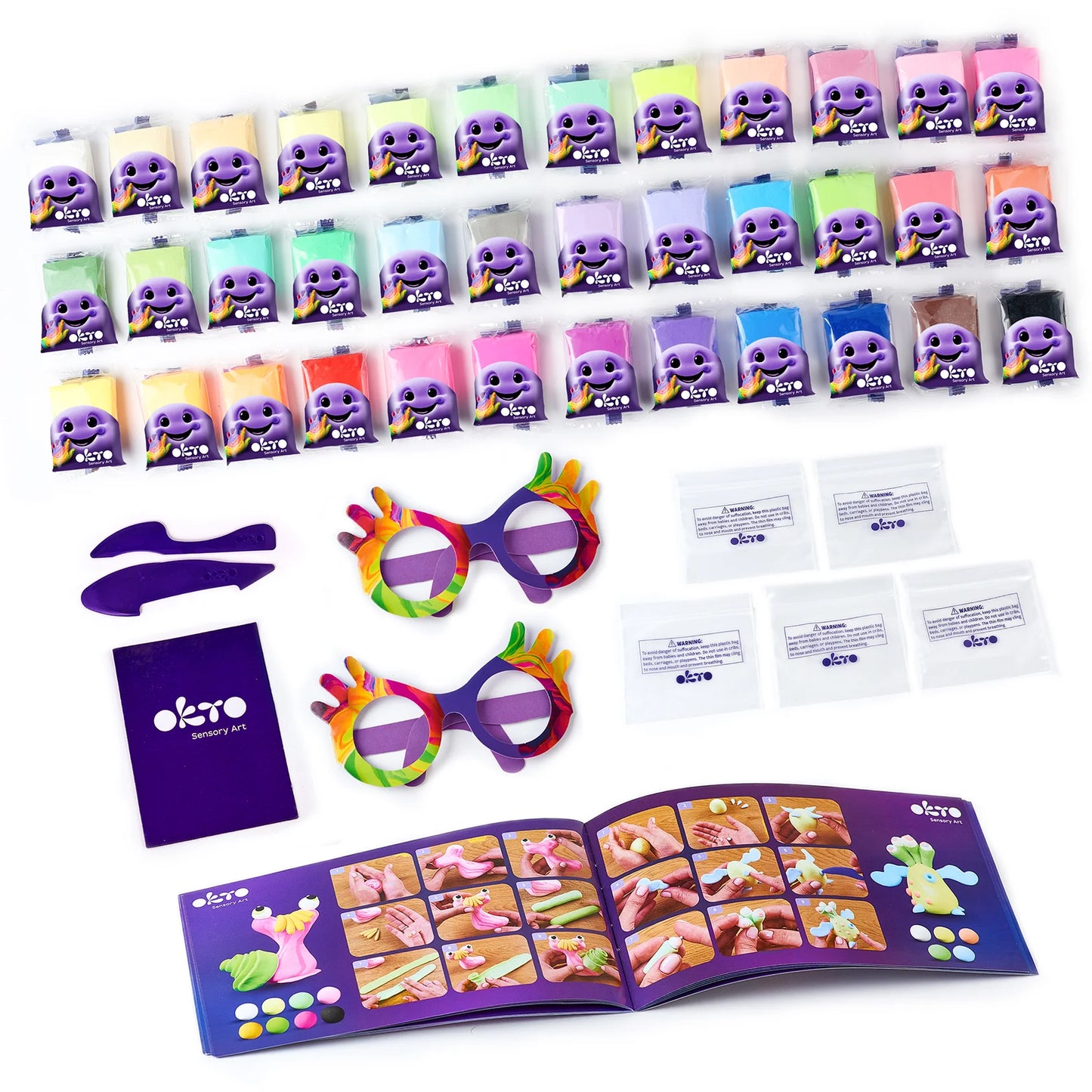 Air Clay Set for Creativity - 36 Colors