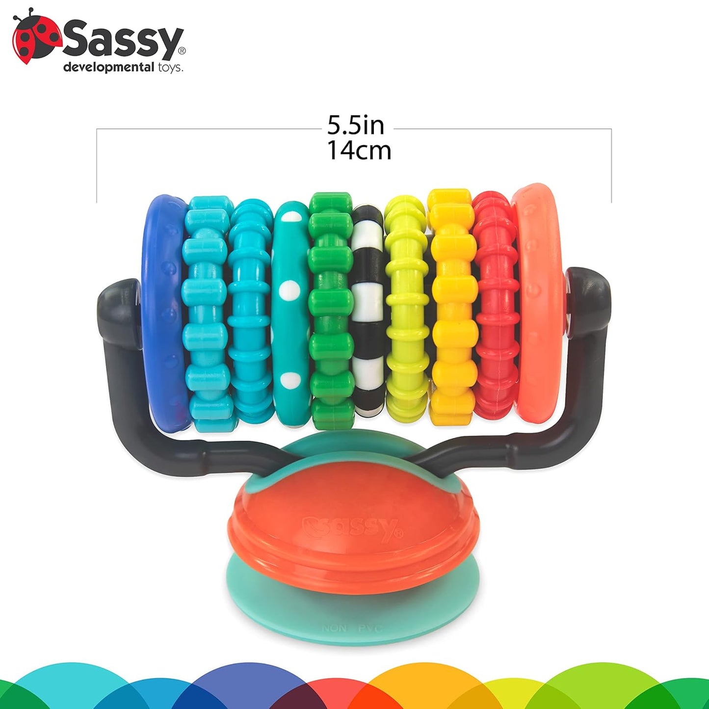 Eco Spinning Rings Tray Toy - Anillos ecológicos alrededor de la bandeja de juguete