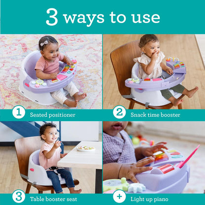 3 en 1 Silla de Comer y Booster con Luces y Sonidos - Lavanda