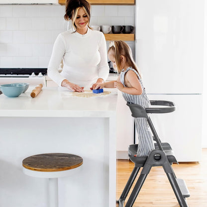 Pivot Toddler Tower Gray - Torre de Aprendizaje y silla de comer