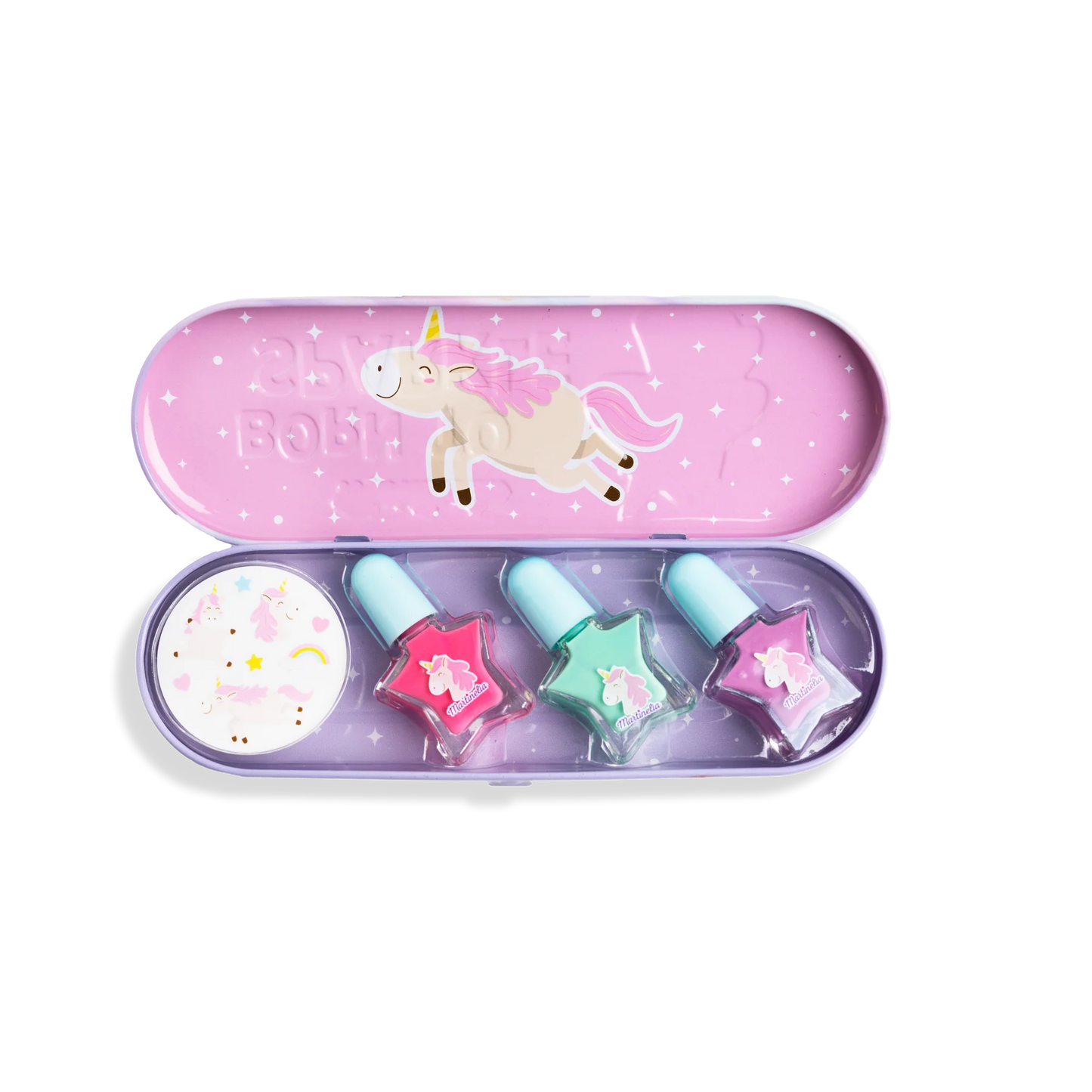 Martinelia Little Unicorn Nail Polish & Stickers - Set de Pinta uñas Unicornios