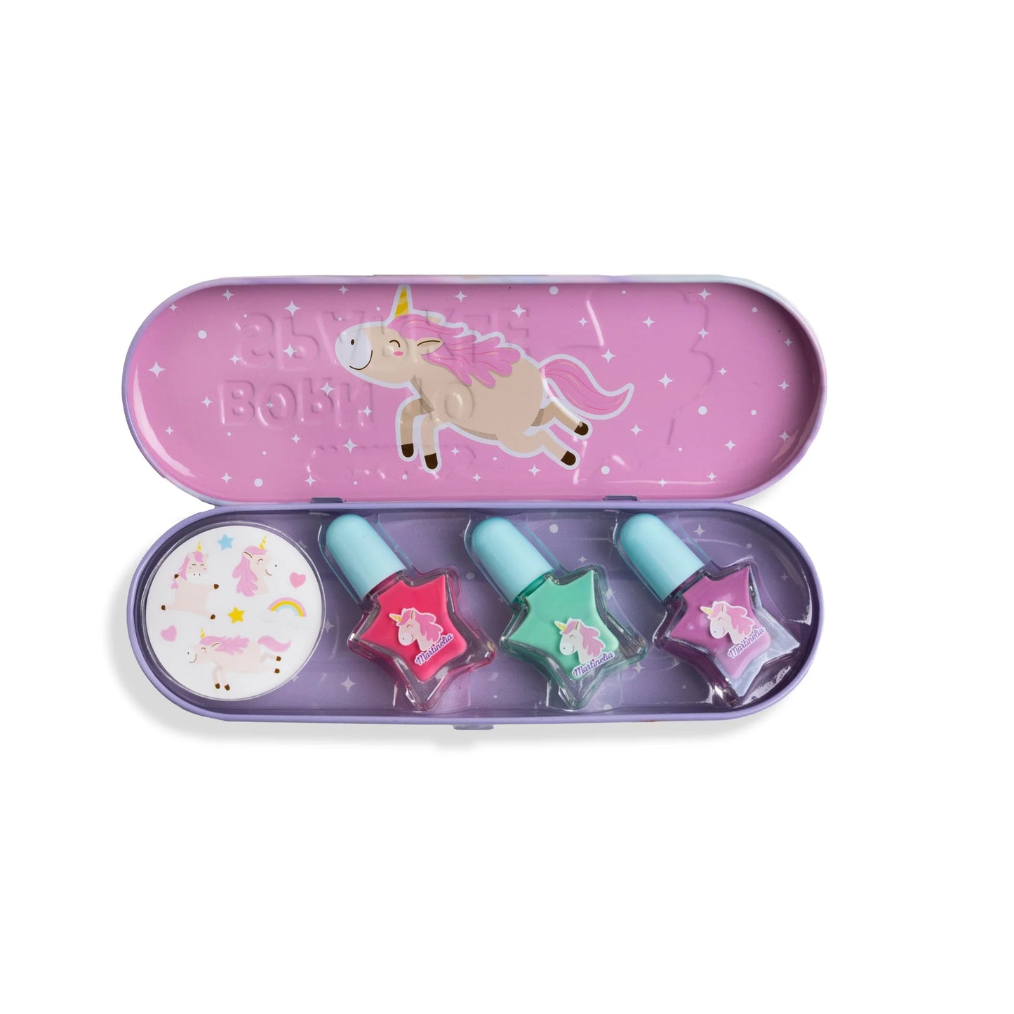 Martinelia Little Unicorn Nail Polish & Stickers - Set de Pinta uñas Unicornios