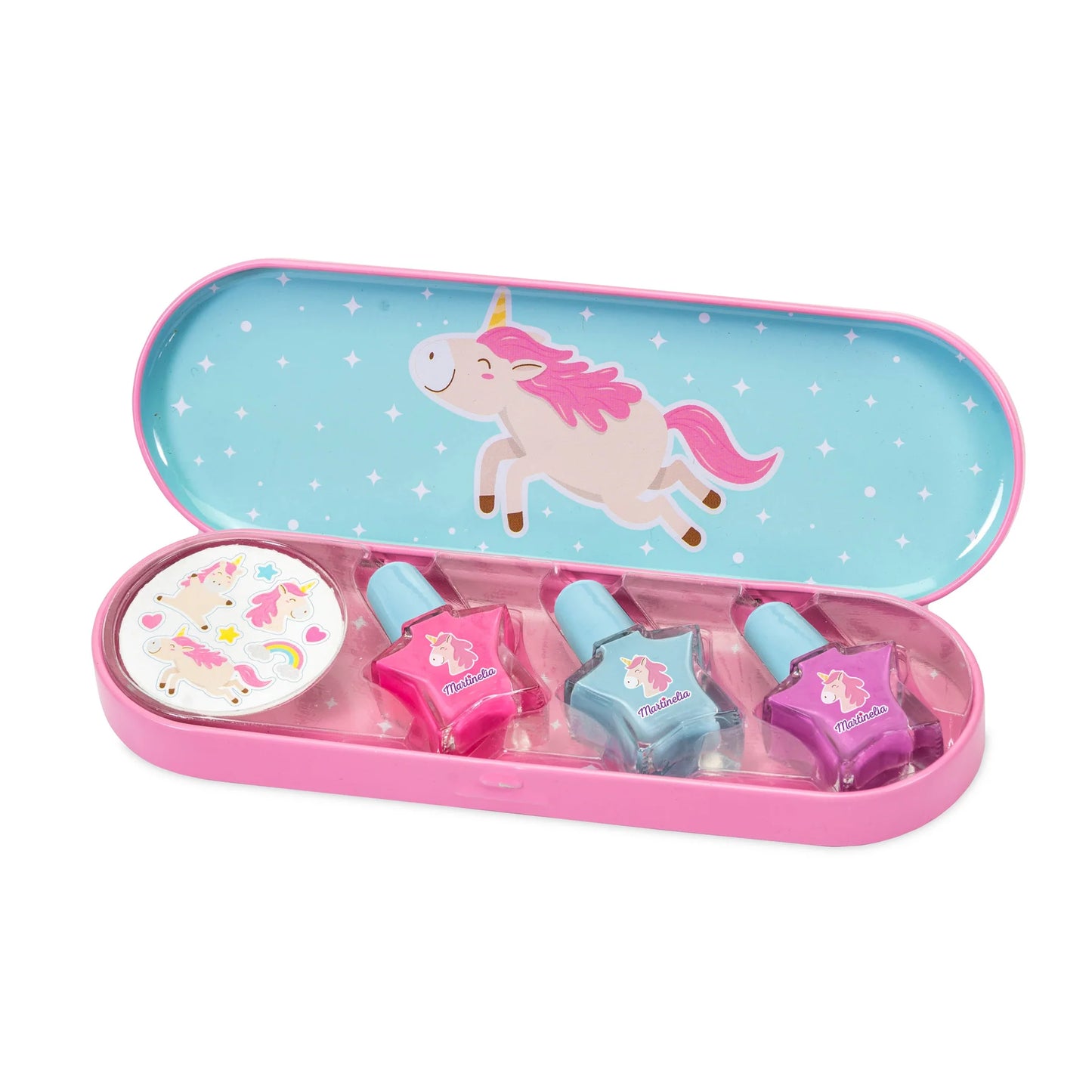Martinelia Little Unicorn Nail Polish & Stickers - Set de Pinta uñas Unicornios