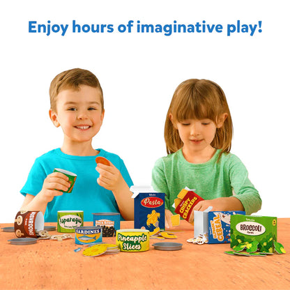 Grocery Set With Play Food - Set de 100+ Piezas Comida, Envases, y Más!