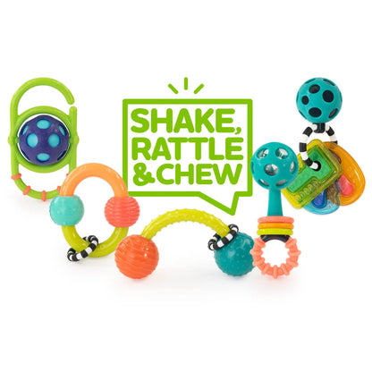 Sassy Shake, Rattle & Chew Baby Box - Cajita Sensorial