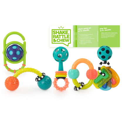 Sassy Shake, Rattle & Chew Baby Box - Cajita Sensorial