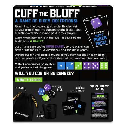 Cuff the Bluff - Juego de Mesa Tipo Dúdalo