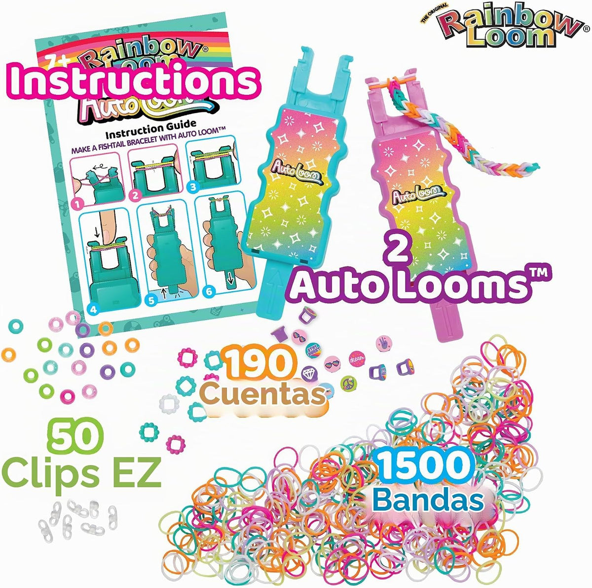 Rainbow Loom Auto Loom Bead Bracelet Kit