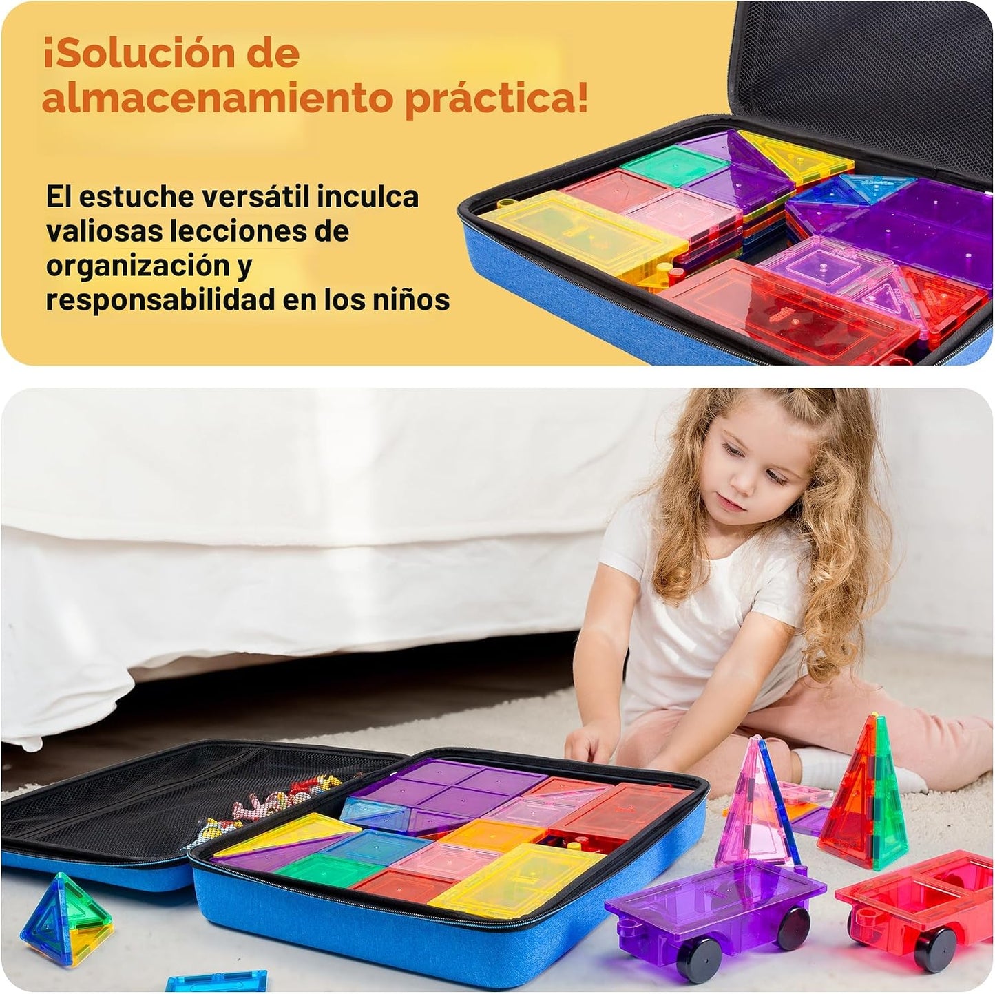 Estuche Para Magnetos PicassoTiles® a Prueba de Agua - Mediano