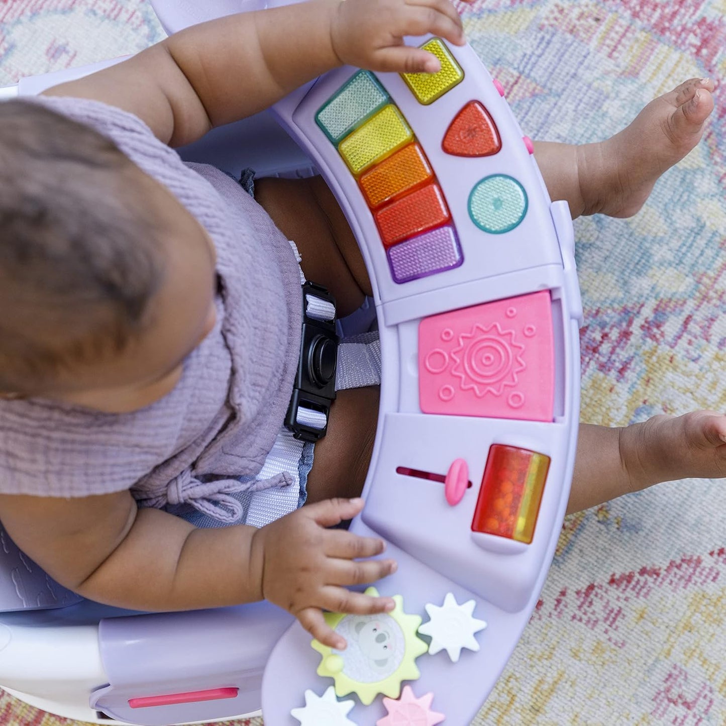 3 en 1 Silla de Comer y Booster con Luces y Sonidos - Lavanda