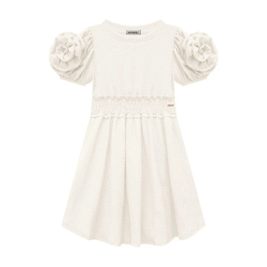 Vestido con Detalles y Mangas