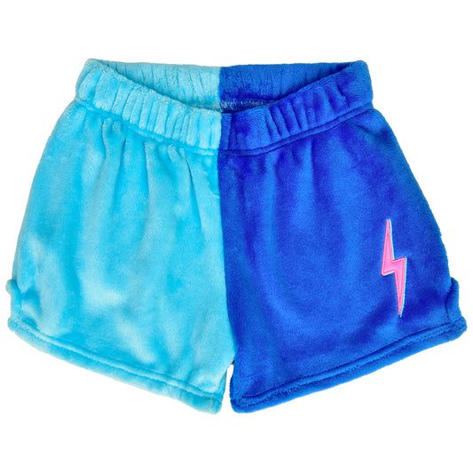 Shorts Peludos - 2 Tonos de Azul