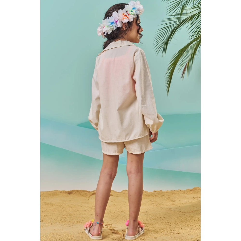 Conjunto Top sin Mangas Short y Camisa