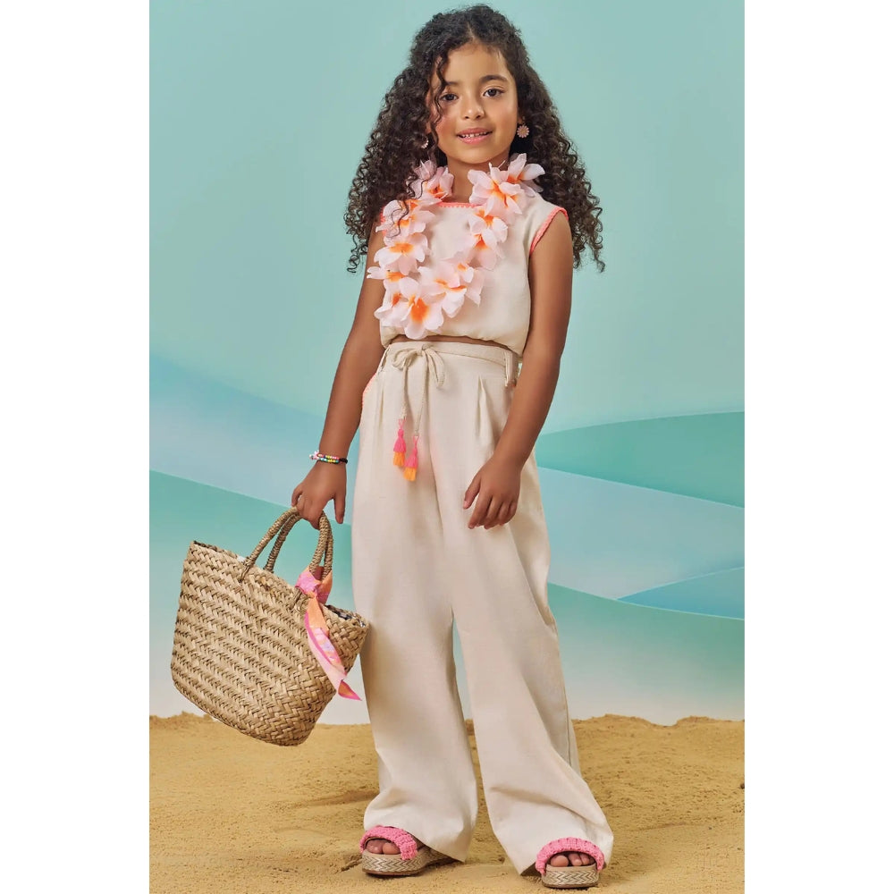 Conjunto de Blusa sin Mangas y Pantalon Largo