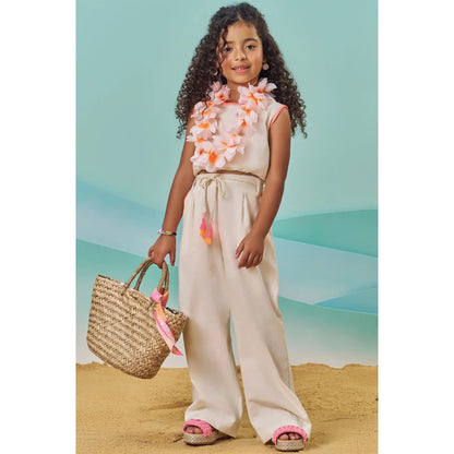 Conjunto de Blusa sin Mangas y Pantalon Largo