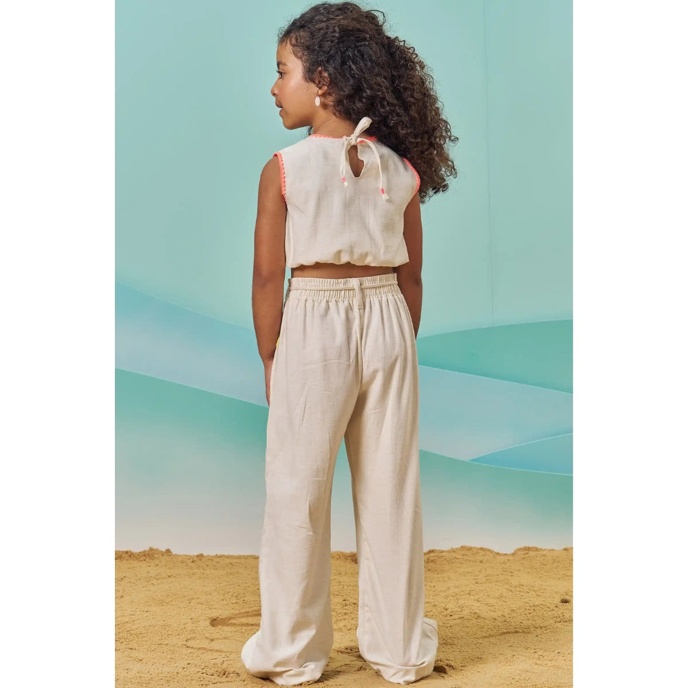 Conjunto de Blusa sin Mangas y Pantalon Largo