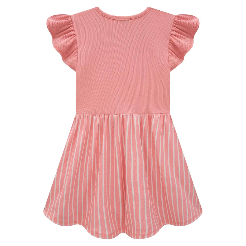 Vestido Manga Corta con Chaleco de Jean