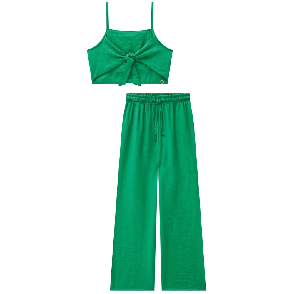Conjunto de Top Y Pantalon Largo